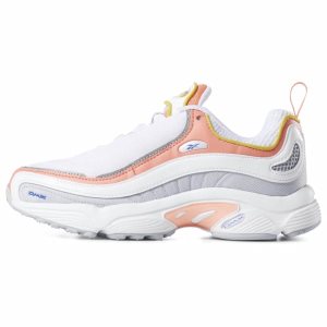 Reebok Daytona DMX Turnschuhe Damen - Weiß/Grau/Rosa - DE 039-HAX